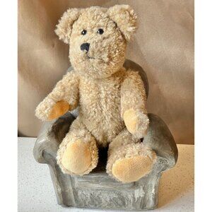 Boyds Bear Fully Jointed Plush Teddy 9.5" Tan With Velvety Paw Pads Collectible
